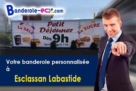 Livraison de votre banderole personnalisée à Esclassan-Labastide (Gers/32140)