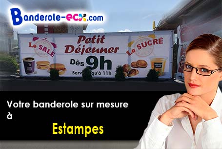 A Estampes (Gers/32170) livraison de votre banderole publicitaire