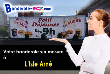 Livraison de votre banderole personnalisée à L'Isle-Arné (Gers/32270)