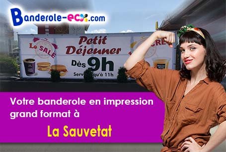 A La Sauvetat (Gers/32500) livraison de votre banderole publicitaire