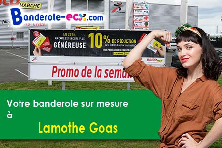 Livraison de votre banderole personnalisée à Lamothe-Goas (Gers/32500)