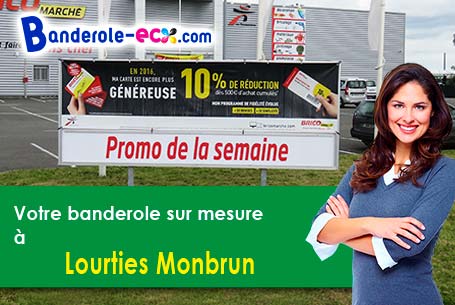 A Lourties-Monbrun (Gers/32140) livraison de votre banderole publicitaire
