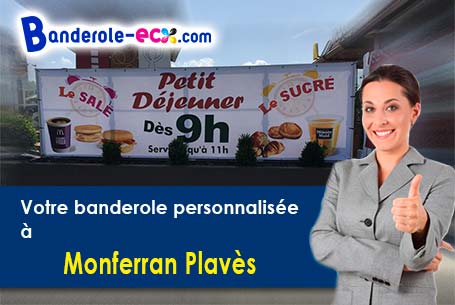 A Monferran-Plavès (Gers/32260) livraison de votre banderole publicitaire