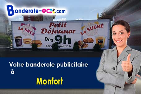 Livraison de votre banderole personnalisée à Monfort (Gers/32120)