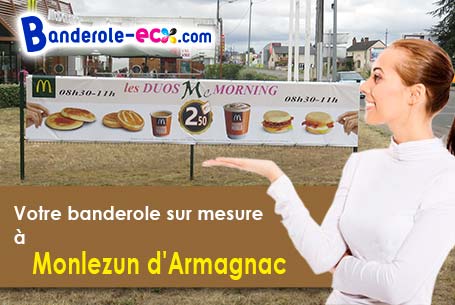 Livraison à Monlezun-d'Armagnac (Gers/32240) de votre banderole pas cher