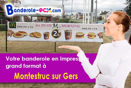 A Montestruc-sur-Gers (Gers/32390) livraison de votre banderole publicitaire