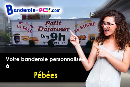 A Pébées (Gers/32130) livraison de votre banderole publicitaire