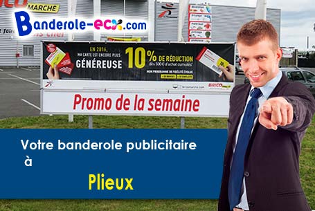 A Plieux (Gers/32340) livraison de votre banderole publicitaire