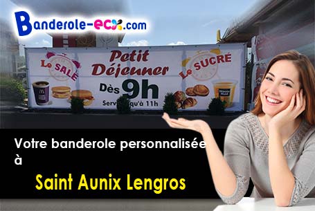 Livraison de votre banderole personnalisée à Saint-Aunix-Lengros (Gers/32160)