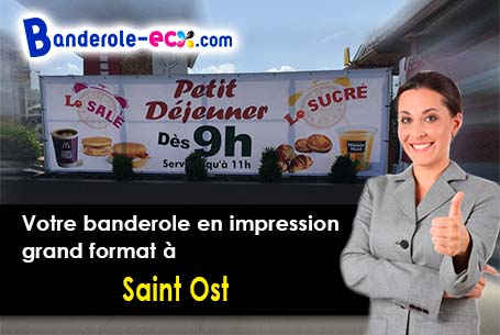 A Saint-Ost (Gers/32300) livraison de votre banderole publicitaire