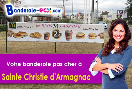 Livraison à Sainte-Christie-d'Armagnac (Gers/32370) de votre banderole pas cher