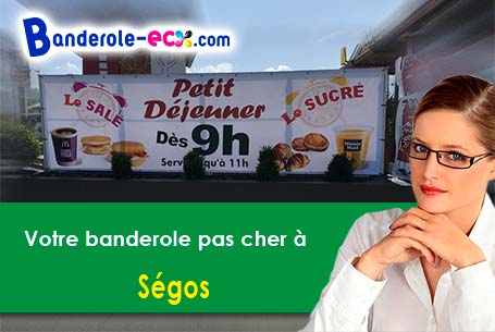 Livraison à Ségos (Gers/32400) de votre banderole pas cher