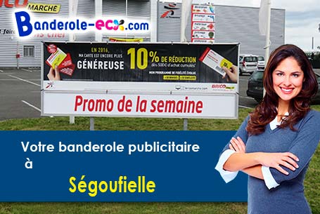 A Ségoufielle (Gers/32600) livraison de votre banderole publicitaire
