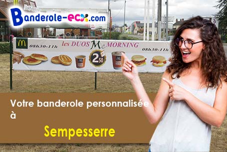 Livraison de votre banderole personnalisée à Sempesserre (Gers/32700)