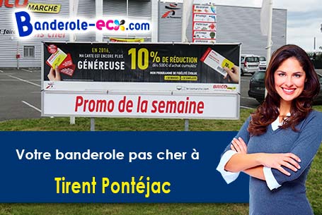 Livraison de votre banderole personnalisée à Tirent-Pontéjac (Gers/32450)