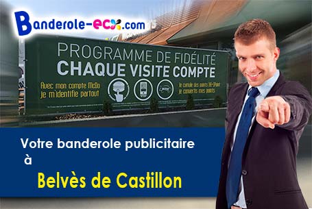 Livraison de votre banderole personnalisée à Belvès-de-Castillon (Gironde/33350)