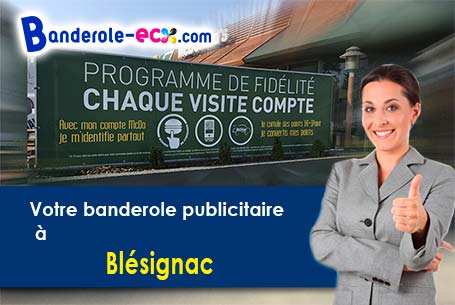 A Blésignac (Gironde/33670) livraison de votre banderole publicitaire