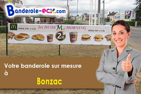 Livraison de votre banderole personnalisée à Bonzac (Gironde/33910)