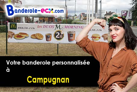 Livraison de votre banderole personnalisée à Campugnan (Gironde/33390)