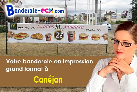 Livraison de votre banderole personnalisée à Canéjan (Gironde/33610)