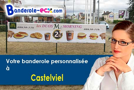 A Castelviel (Gironde/33540) livraison de votre banderole publicitaire