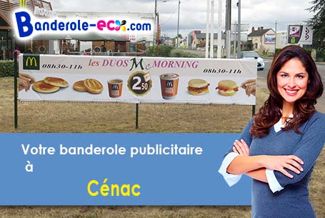 Livraison à Cénac (Gironde/33360) de votre banderole pas cher