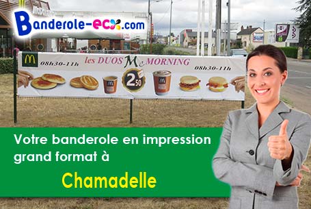 Livraison de votre banderole personnalisée à Chamadelle (Gironde/33230)