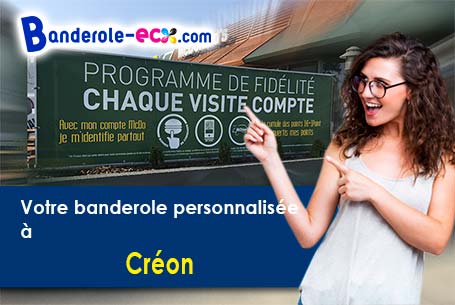 Livraison de votre banderole personnalisée à Créon (Gironde/33670)