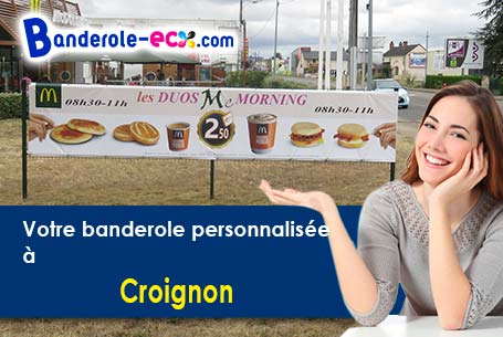 Livraison de votre banderole personnalisée à Croignon (Gironde/33750)