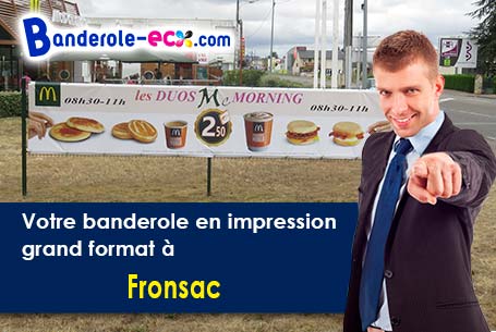 Livraison de votre banderole personnalisée à Fronsac (Gironde/33126)