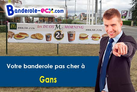 Livraison à Gans (Gironde/33430) de votre banderole pas cher