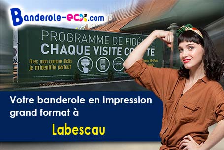 A Labescau (Gironde/33690) livraison de votre banderole publicitaire