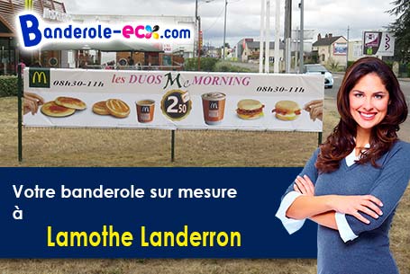 Livraison de votre banderole personnalisée à Lamothe-Landerron (Gironde/33190)