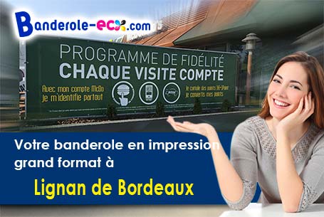 Livraison de votre banderole personnalisée à Lignan-de-Bordeaux (Gironde/33360)