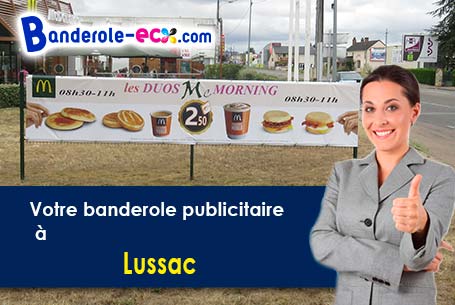 Livraison à Lussac (Gironde/33570) de votre banderole pas cher