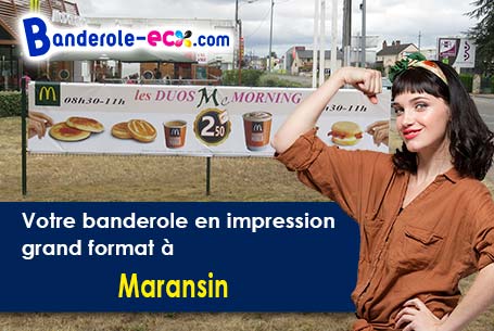 Livraison à Maransin (Gironde/33230) de votre banderole pas cher