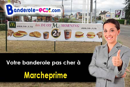 A Marcheprime (Gironde/33380) livraison de votre banderole publicitaire