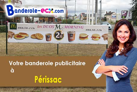 Livraison de votre banderole personnalisée à Périssac (Gironde/33240)