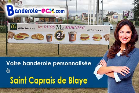 Livraison de votre banderole personnalisée à Saint-Caprais-de-Blaye (Gironde/33820)
