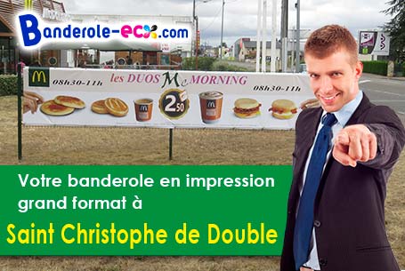 Livraison à Saint-Christophe-de-Double (Gironde/33230) de votre banderole pas cher