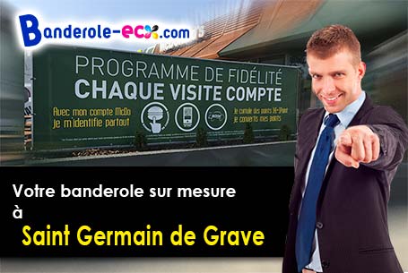 A Saint-Germain-de-Grave (Gironde/33490) livraison de votre banderole publicitaire