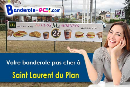 Livraison de votre banderole personnalisée à Saint-Laurent-du-Plan (Gironde/33190)