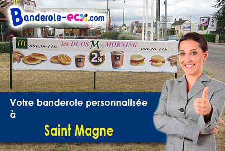 Livraison de votre banderole personnalisée à Saint-Magne (Gironde/33125)