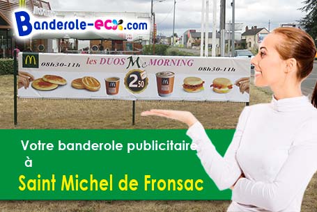 Livraison de votre banderole personnalisée à Saint-Michel-de-Fronsac (Gironde/33126)