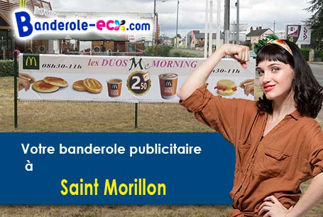 A Saint-Morillon (Gironde/33650) livraison de votre banderole publicitaire