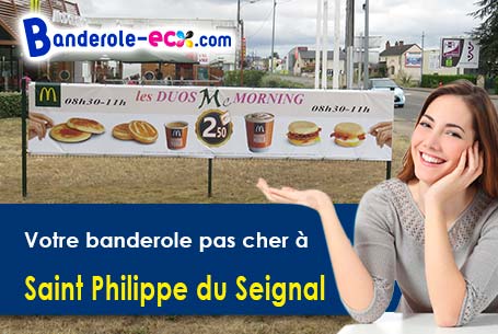 Livraison à Saint-Philippe-du-Seignal (Gironde/33220) de votre banderole pas cher
