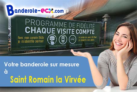 A Saint-Romain-la-Virvée (Gironde/33240) livraison de votre banderole publicitaire