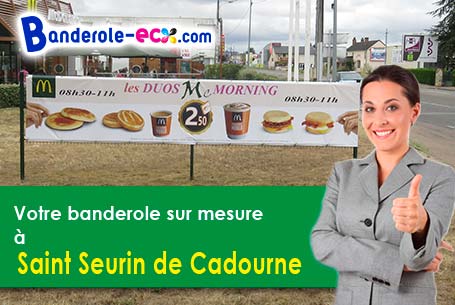 Livraison de votre banderole personnalisée à Saint-Seurin-de-Cadourne (Gironde/33180)