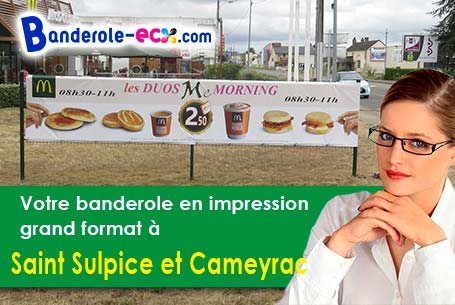 Livraison de votre banderole personnalisée à Saint-Sulpice-et-Cameyrac (Gironde/33450)