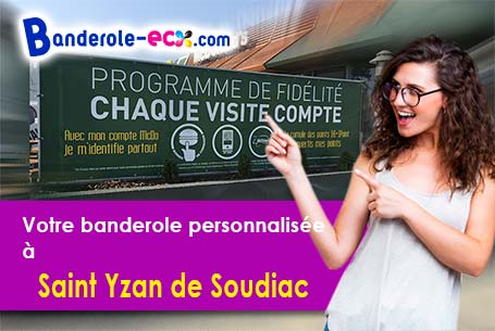 A Saint-Yzan-de-Soudiac (Gironde/33920) livraison de votre banderole publicitaire